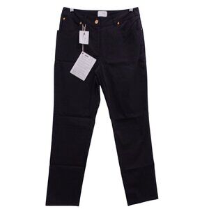NWOT Clips More Women's Skinny Pants Sz EUR 44 Black Mid Rise Pockets